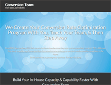 Tablet Screenshot of conversion-team.com